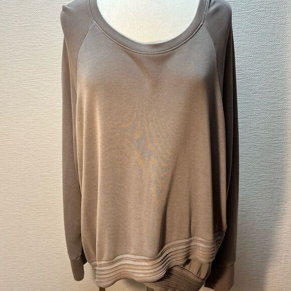 NWOT Athleta Serenity Criss Cross Sweatshirt - Picture 7 of 9